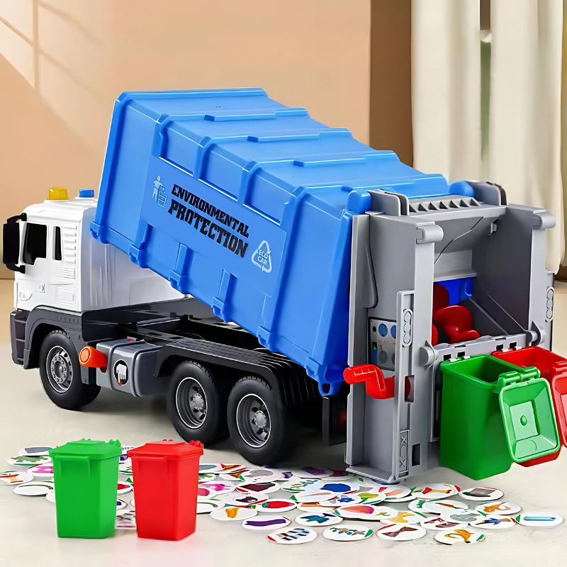 Kids Recycling Sorting Game – Educational Waste Sorting Toy with 4 Bins