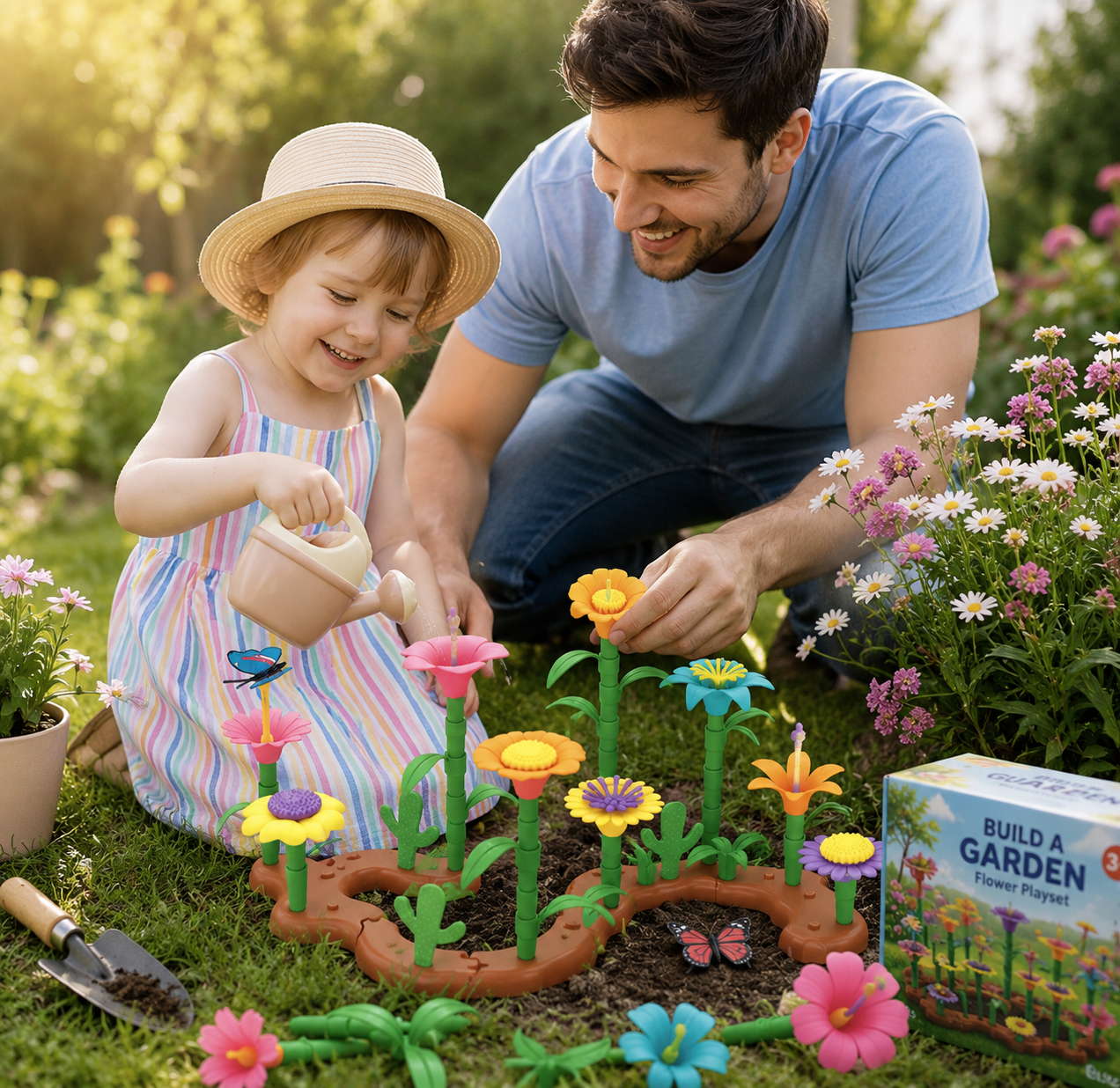 Colorful Flower Garden Creation Set for Kids Hands-On Learning