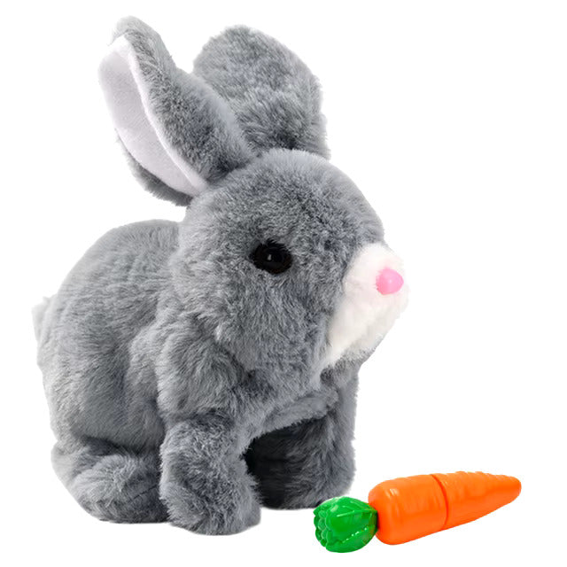 Hopping Plush Bunny Toy โ Battery Operated Soft Rabbit with Realistic Movement