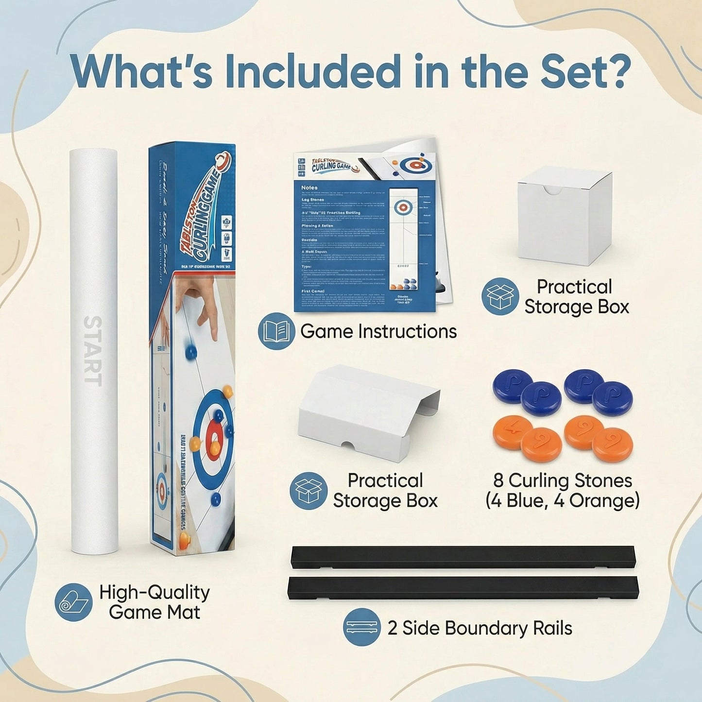 Tabletop Curling Game Set – Fun & Meaningful Family Time at Home