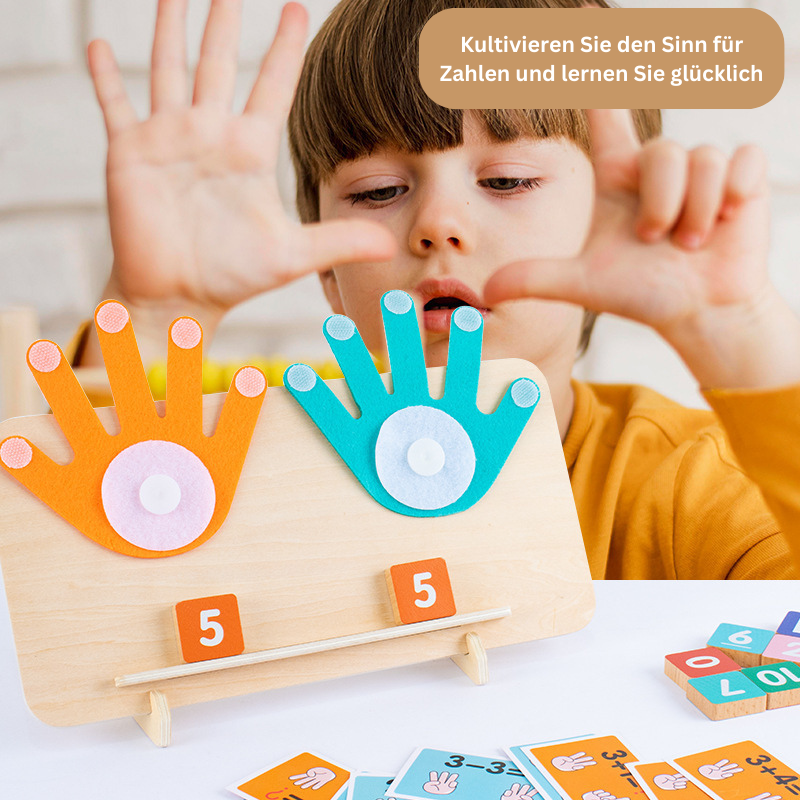 Montessori Wooden Finger Counting Toy with Balance Scale – Educational Maths Learning Game for Kids