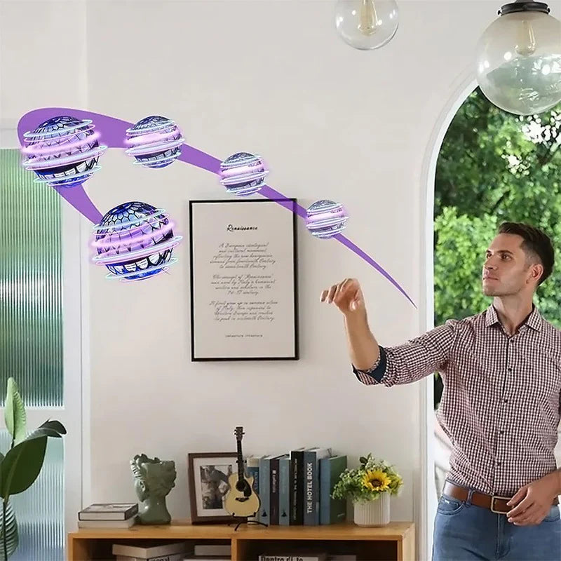 LED Flying Hover Ball – Rechargeable Hand-Controlled Light-Up Toy for Indoor & Outdoor Play