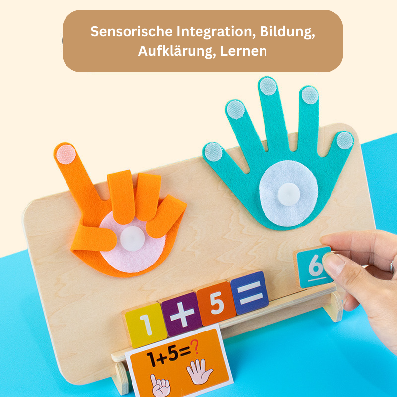 Montessori Wooden Finger Counting Toy with Balance Scale – Educational Maths Learning Game for Kids