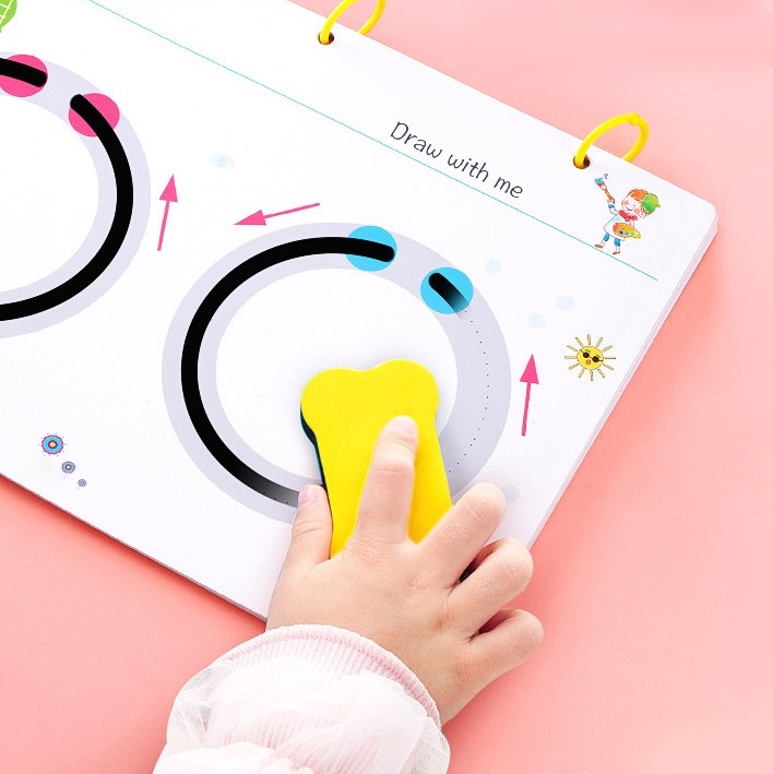Reusable Kids Writing Practice Book Set – Wipe Clean Alphabet & Number Tracing Workbook