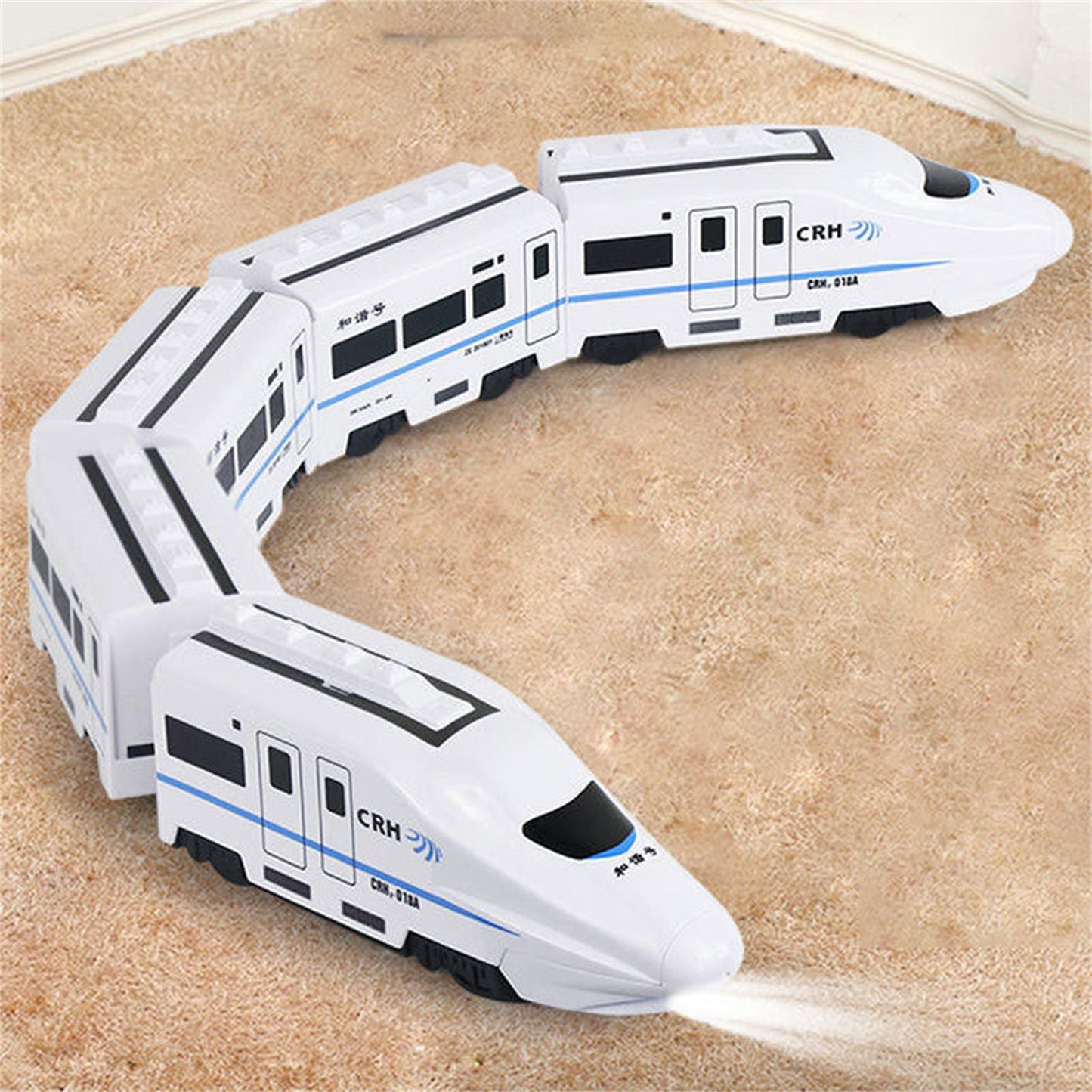 Colourful Chain Pull Train Toy – Connectable Carriages Motor Skills Toy for Toddlers