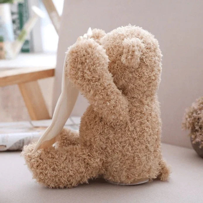 Peek-a-Boo Teddy Bear – Interactive Plush Toy with Voice & Blanket