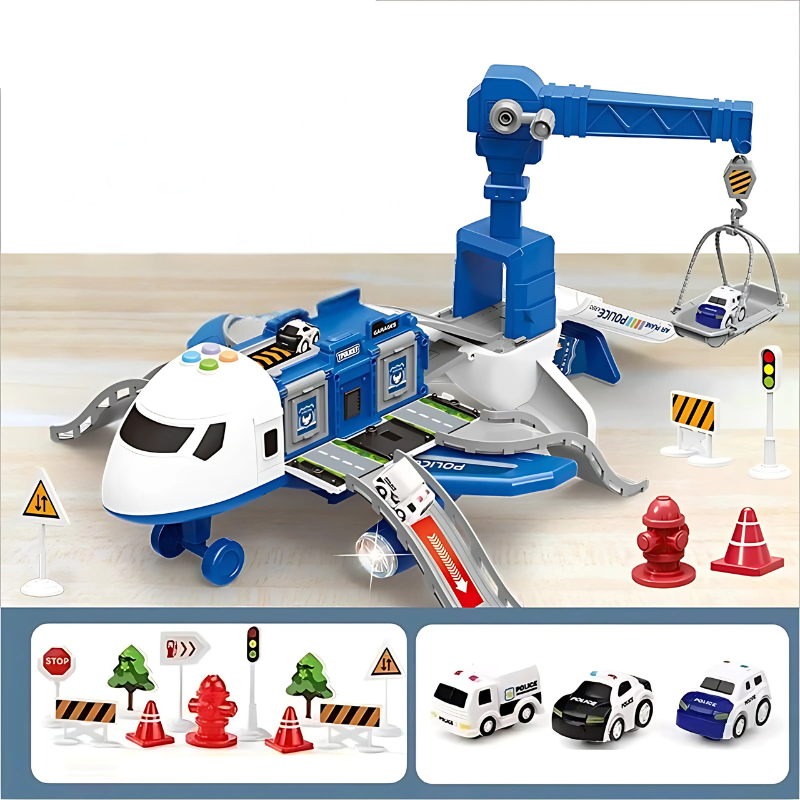Transforming DIY Aeroplane Toy – Interactive Building Playset with Music & Learning Features