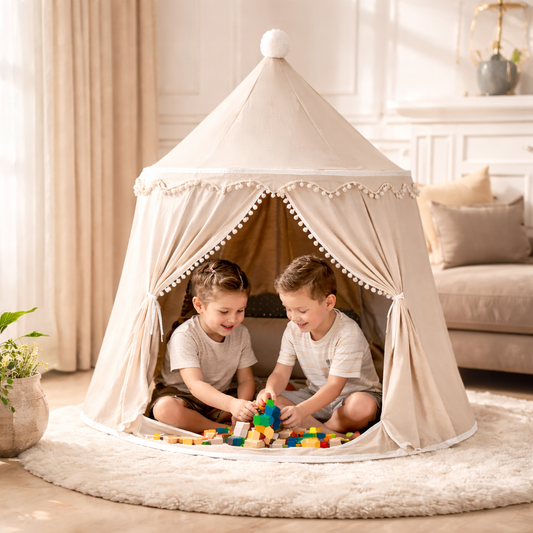Children’s Cotton Canvas Teepee Tent