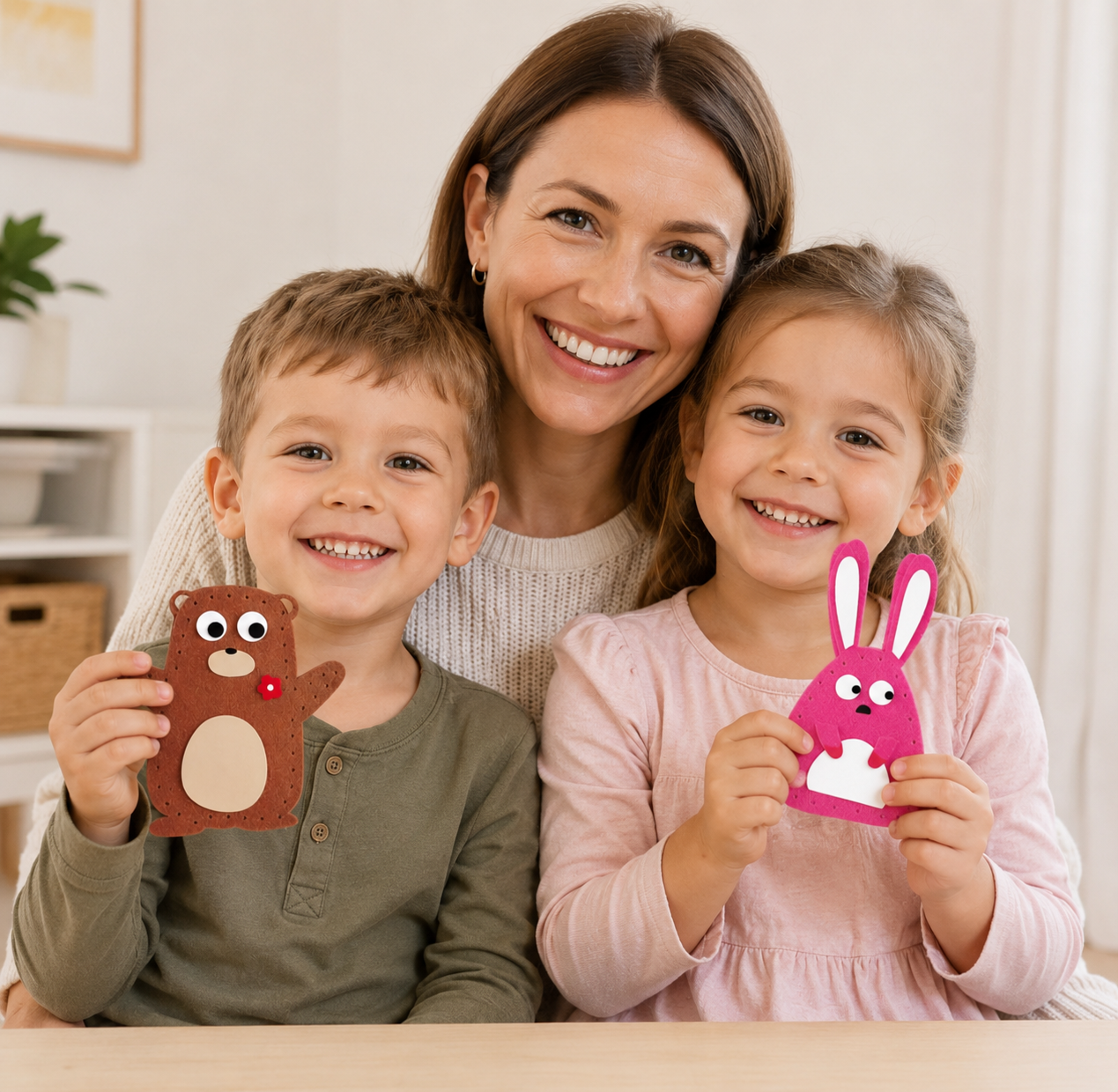 Safe DIY Felt Animal Sewing Set
