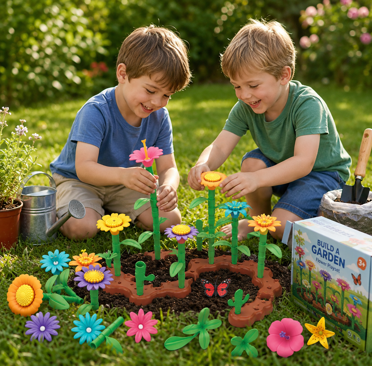 Colorful Flower Garden Creation Set for Kids Hands-On Learning