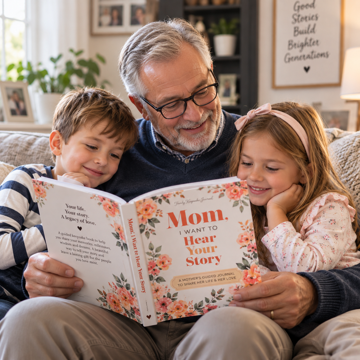 Family Story Journal – Guided Keepsake Book for Mum, Dad, Grandma & Grandpa