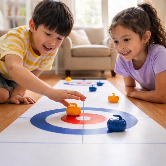 Tabletop Curling Game Set – Fun & Meaningful Family Time at Home