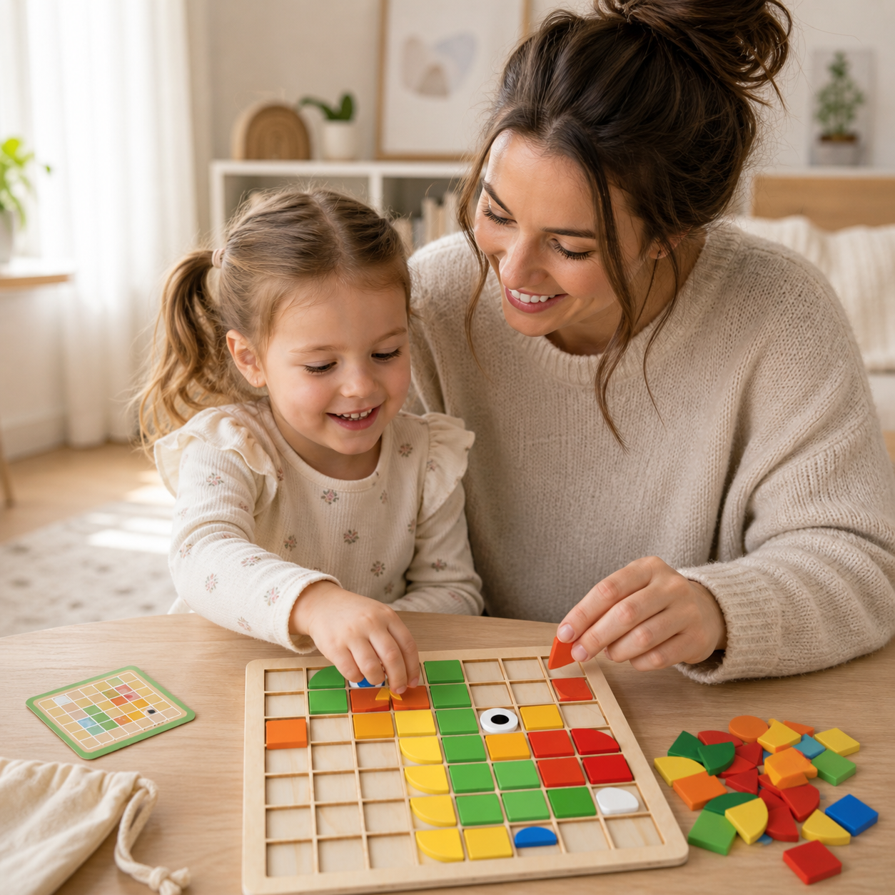 Wooden Montessori Mosaic Board For Kids