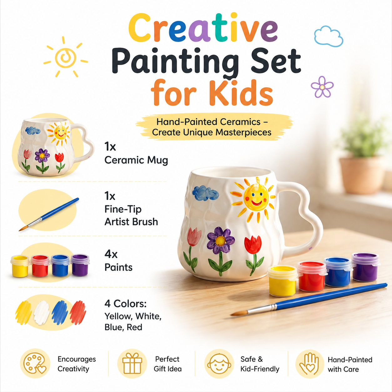 DIY Mug Painting Kit for Kids