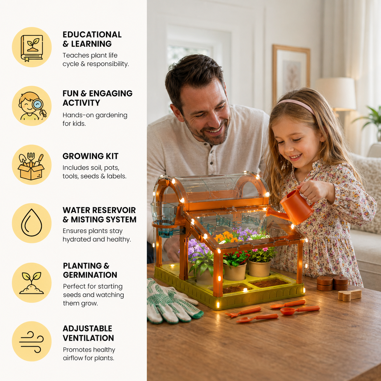 Acrylic Indoor Greenhouse for Kids