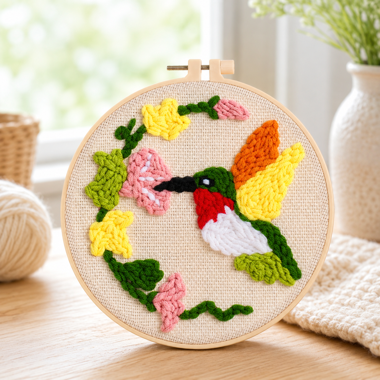 Easy Loop Embroidery Kit for Children & Family Crafting