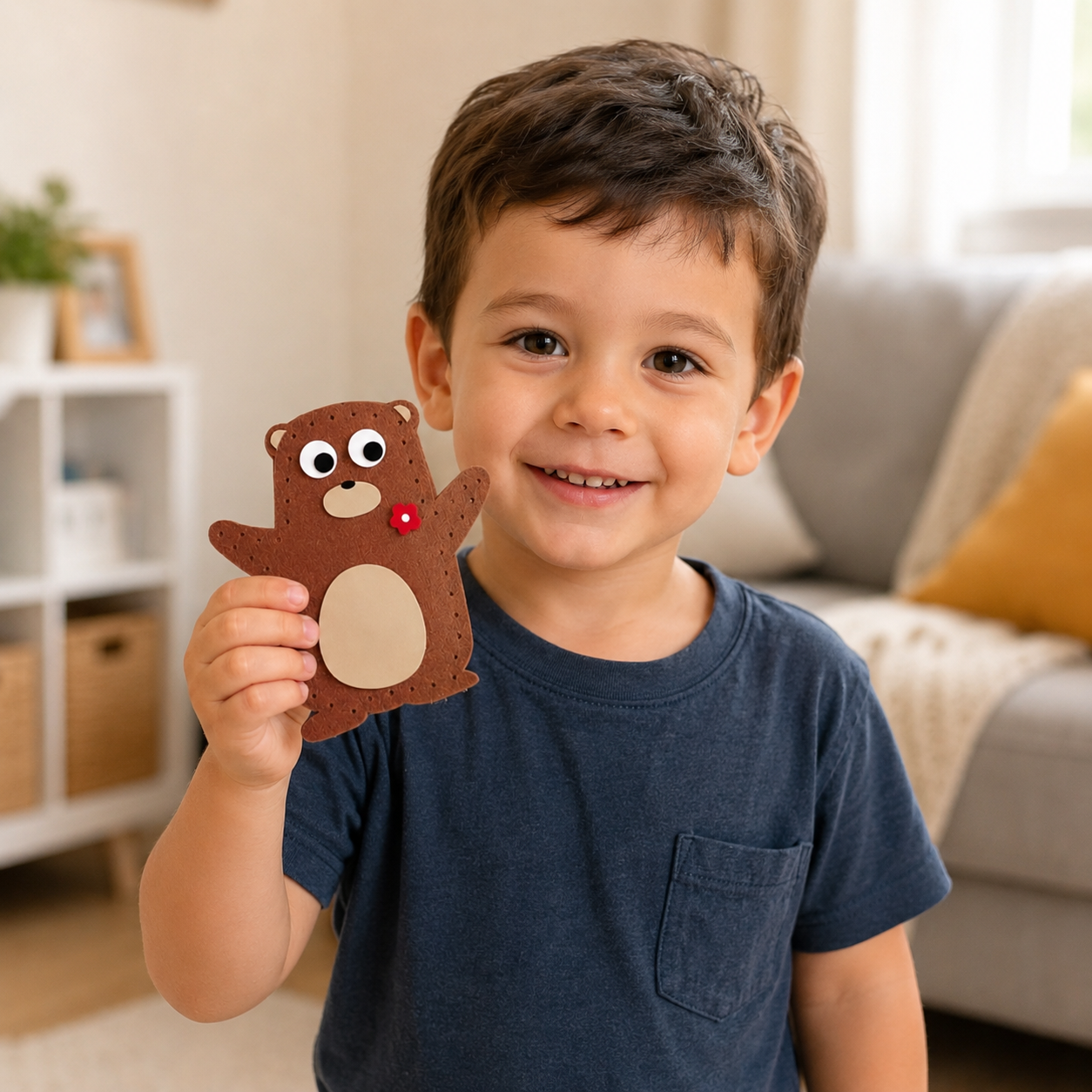 Safe DIY Felt Animal Sewing Set