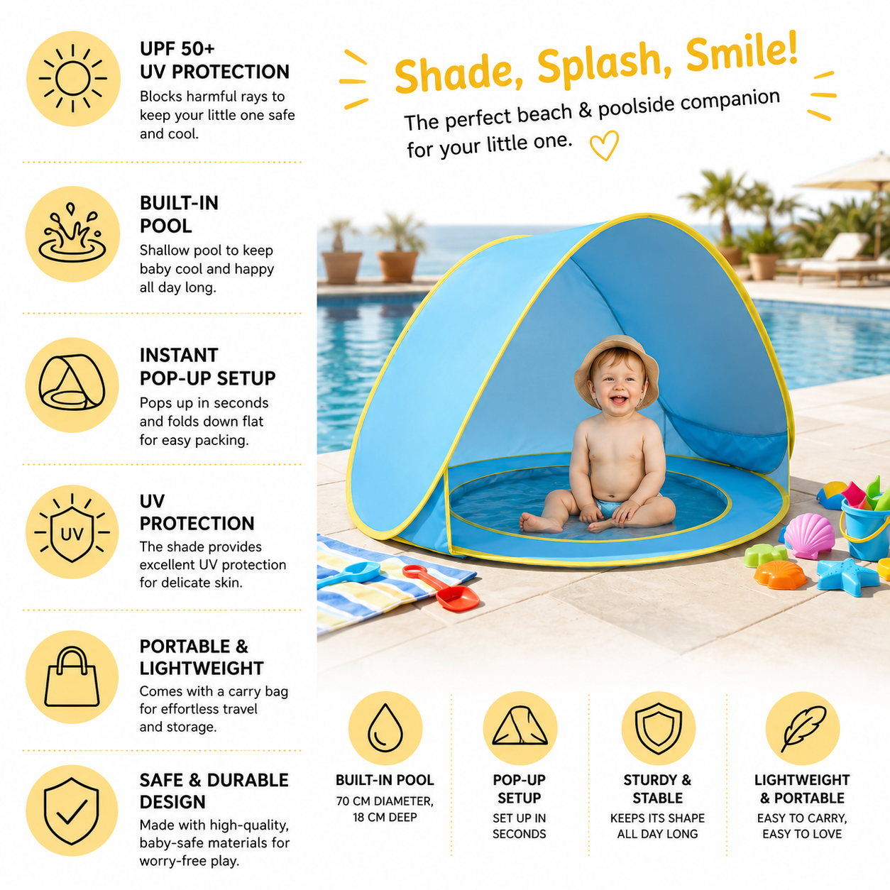 SunnySprout Baby Splash Shelter