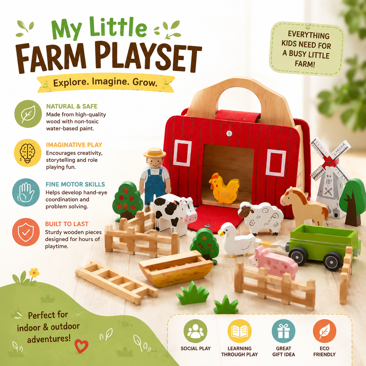 MeadowMinds Montessori Travel Toy