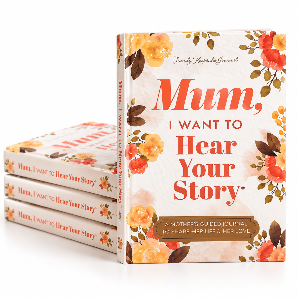 Family Story Journal – Guided Keepsake Book for Mum, Dad, Grandma & Grandpa