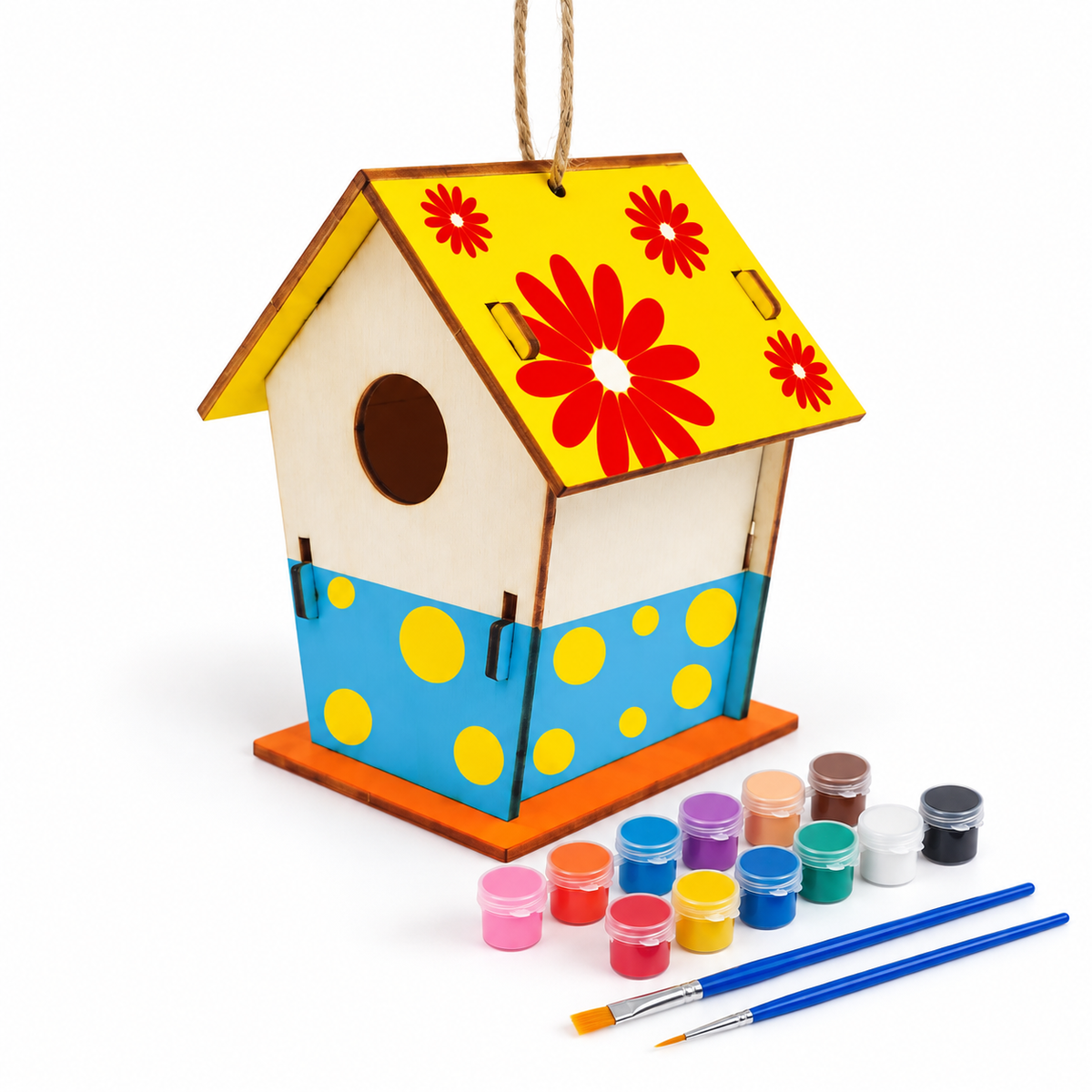 Build & Paint Your Own Birdhouse Kit – Creative Kids Craft Set