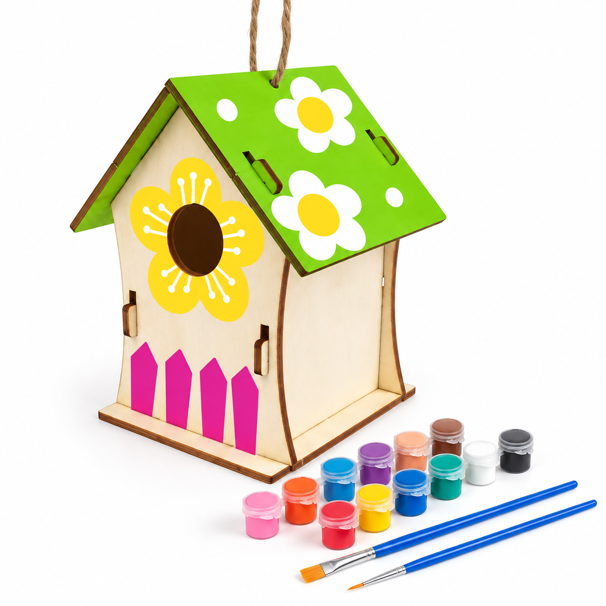 Build & Paint Your Own Birdhouse Kit – Creative Kids Craft Set