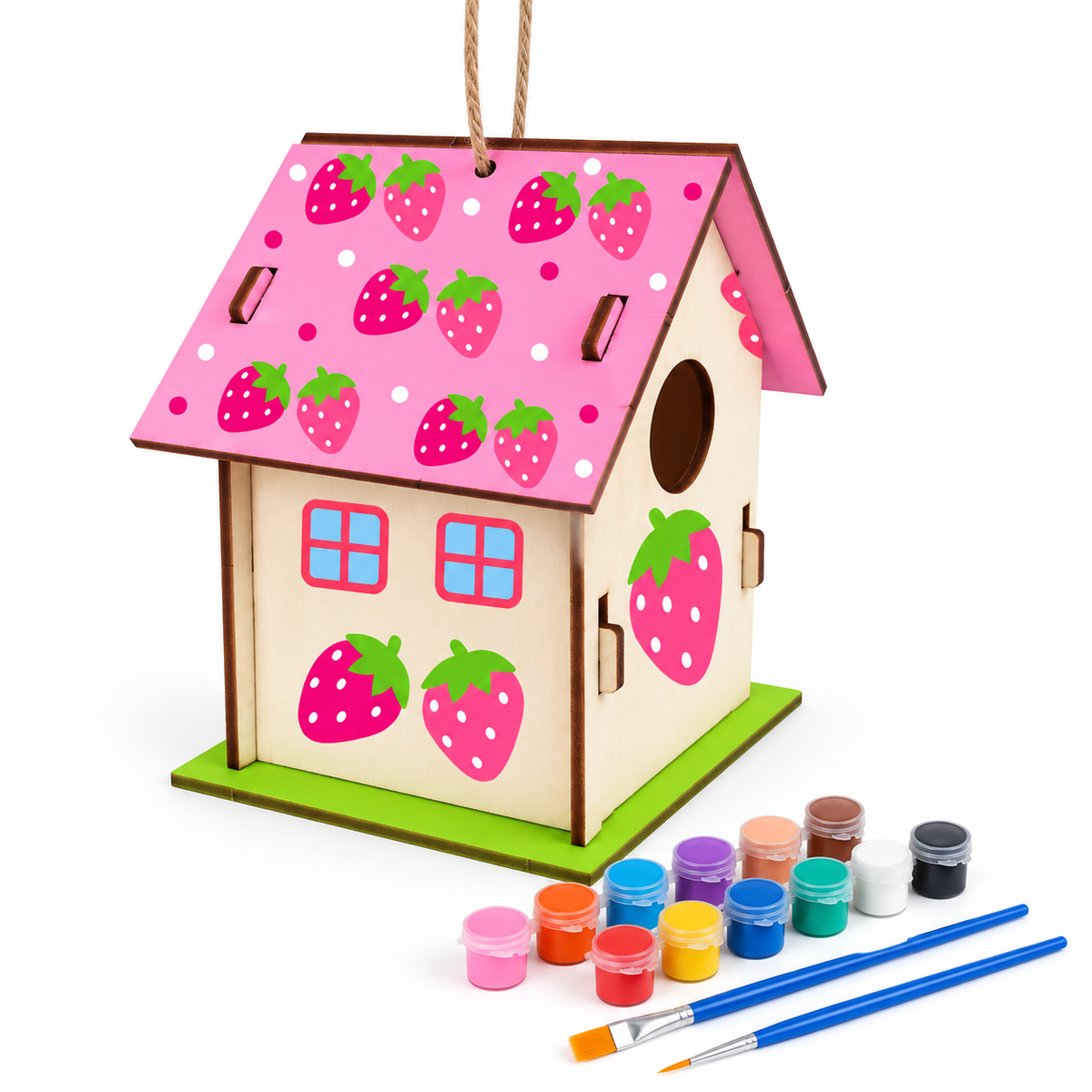 Build & Paint Your Own Birdhouse Kit – Creative Kids Craft Set