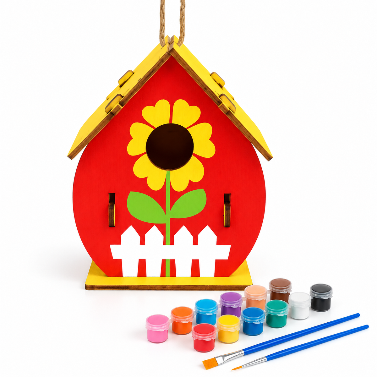 Build & Paint Your Own Birdhouse Kit – Creative Kids Craft Set