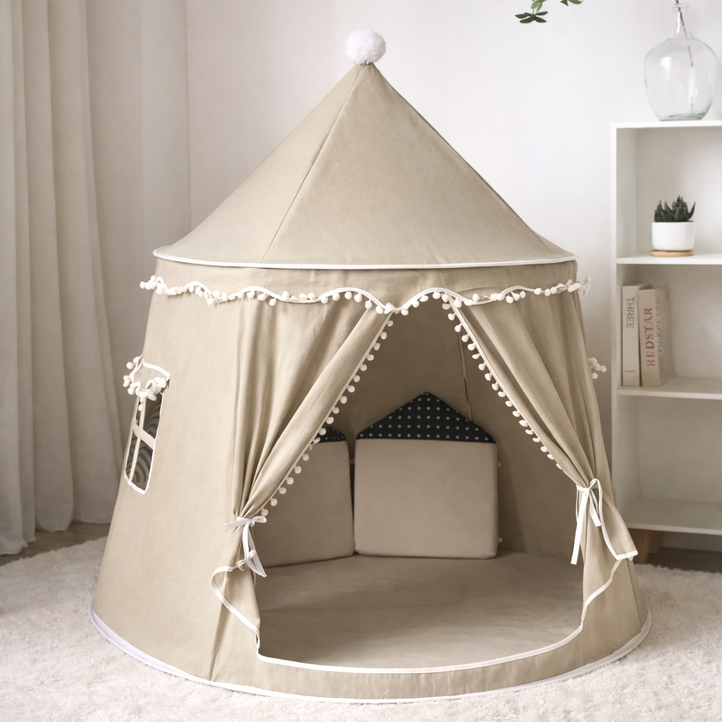 Children’s Cotton Canvas Teepee Tent