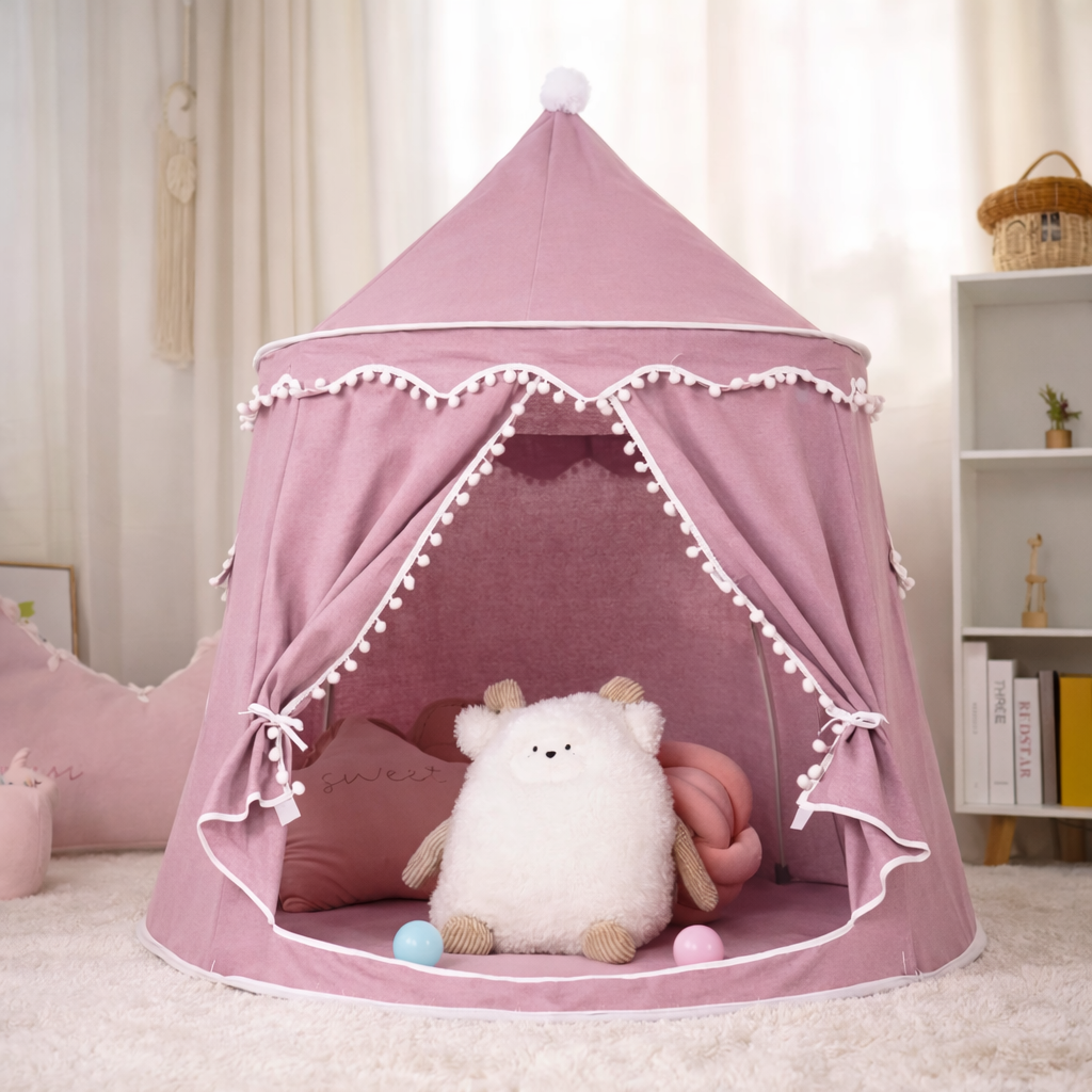 Children’s Cotton Canvas Teepee Tent
