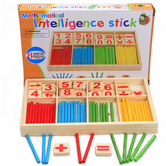Montessori Wooden Maths Game – Educational Family Learning & Travel Toy