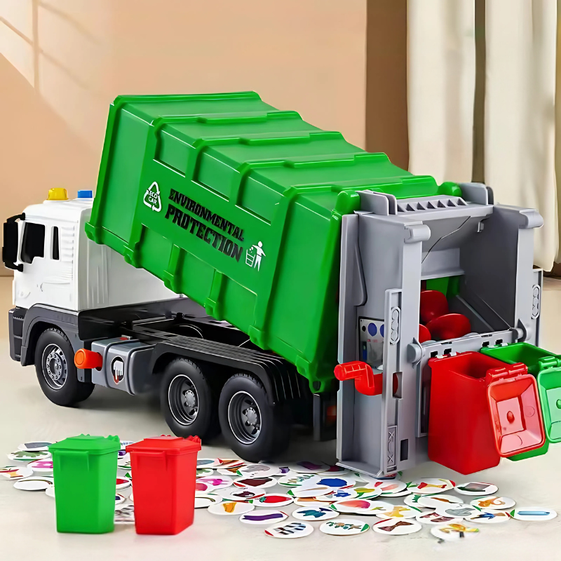 Kids Recycling Sorting Game – Educational Waste Sorting Toy with 4 Bins