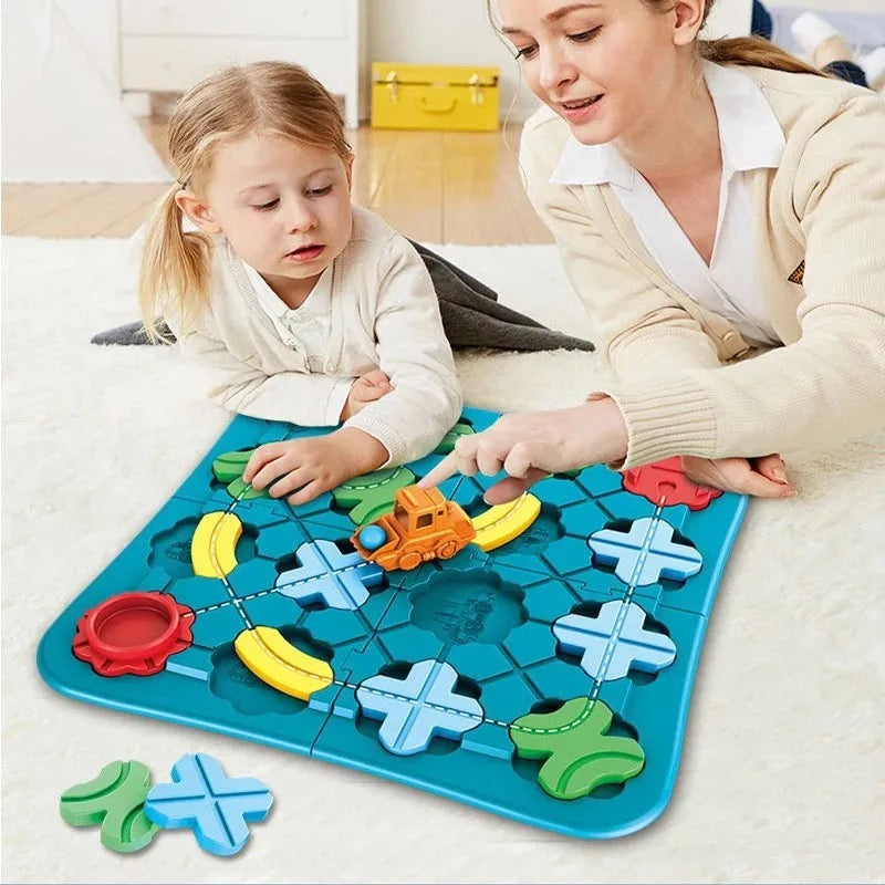 Montessori Road Puzzle Set – Creative Construction & Problem-Solving Toy for Kids