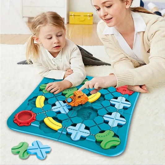 Montessori Road Puzzle Set – Creative Construction & Problem-Solving Toy for Kids