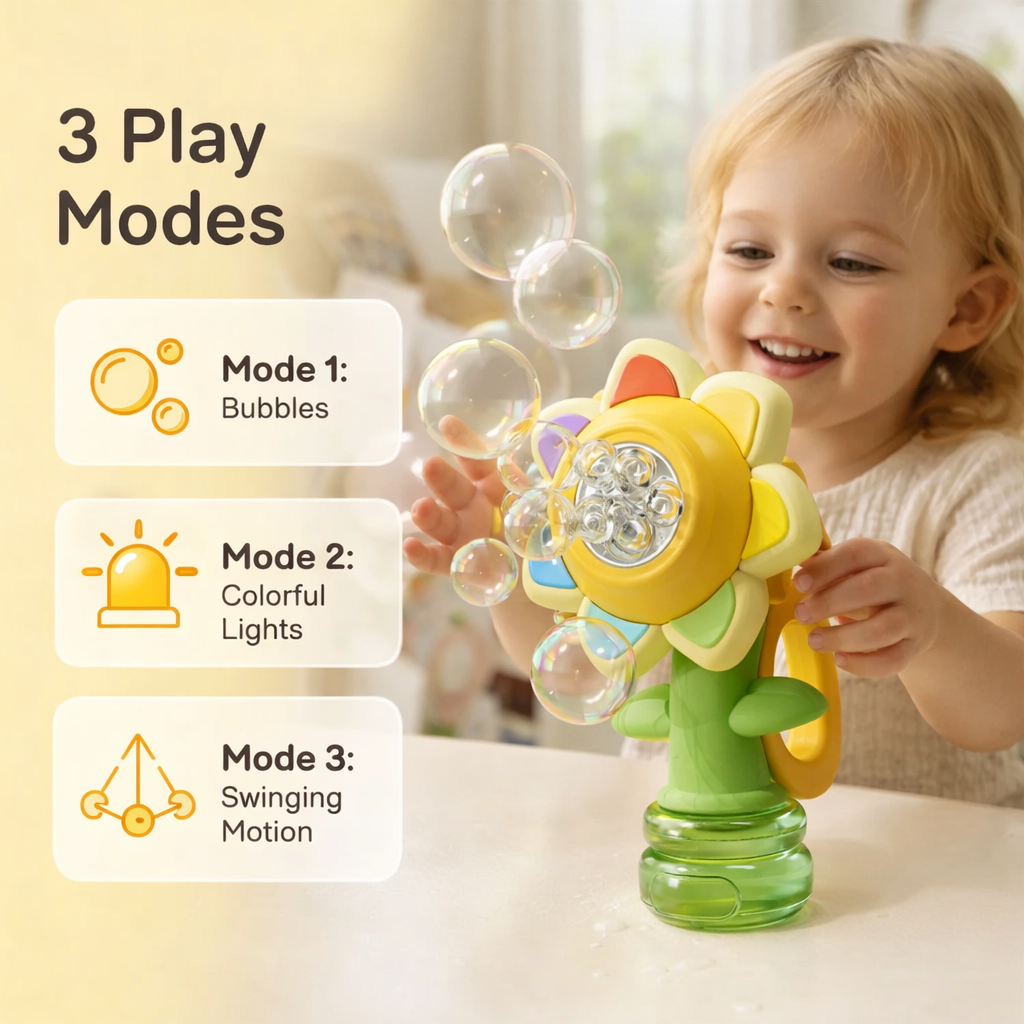 Sunflower LED Bubble Maker For Kids