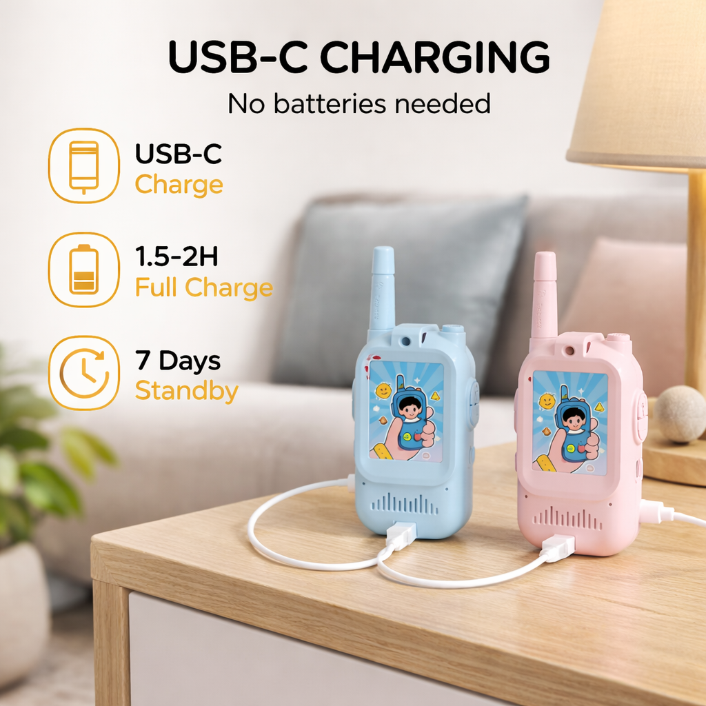 Digital Walkie-Talkie Set for Kids