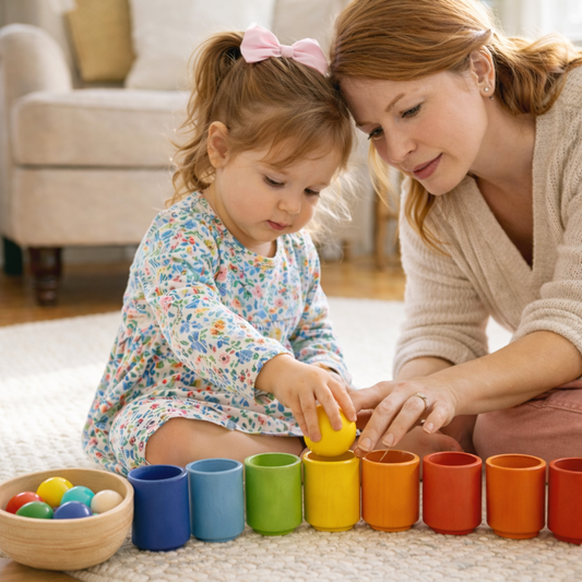 Colour Sorting Wooden Toy for Toddlers
