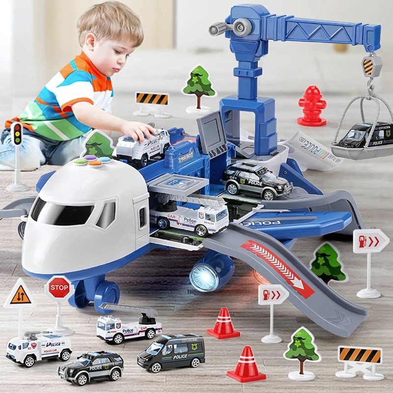Transforming DIY Aeroplane Toy – Interactive Building Playset with Music & Learning Features