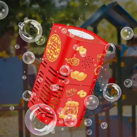 RGB Bubble Machine for Kids – Portable Automatic Bubble Blower with Lights