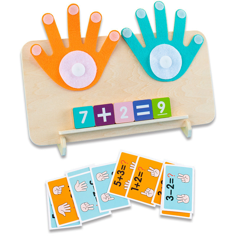 Montessori Wooden Finger Counting Toy with Balance Scale – Educational Maths Learning Game for Kids