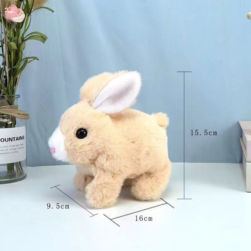 Hopping Plush Bunny Toy – Battery Operated Soft Rabbit with Realistic Movement