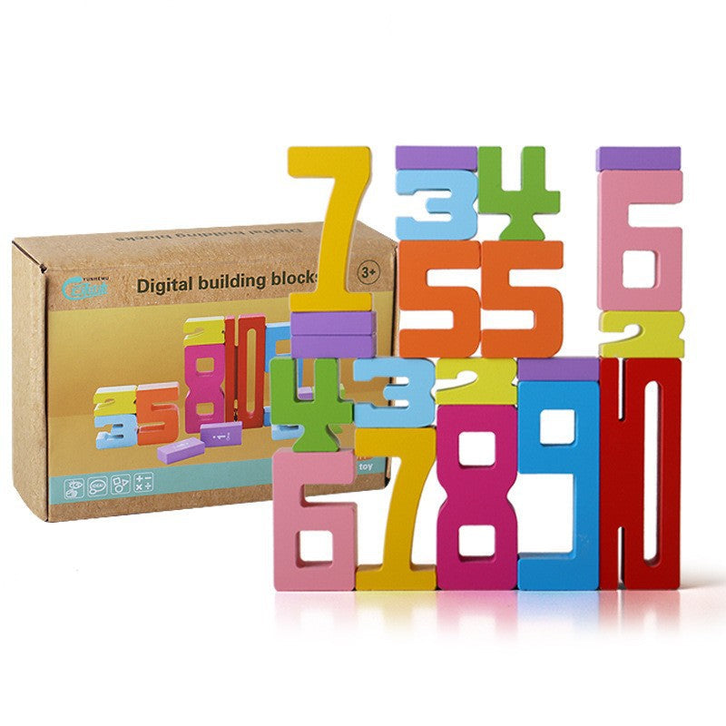Educational Maths & Number Learning Blocks – Colourful Counting & Stacking Toy for Kids