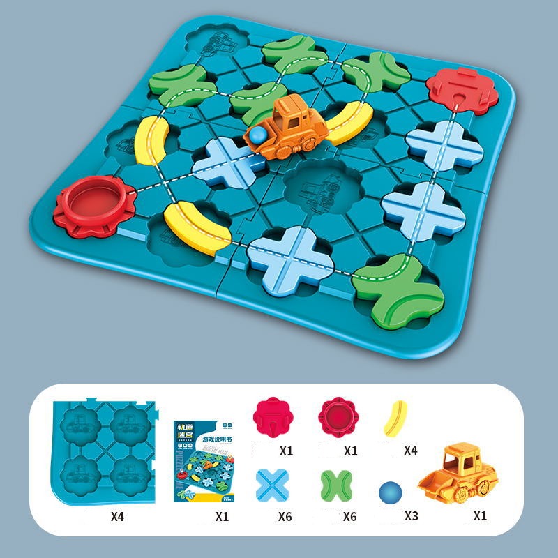 Montessori Road Puzzle Set – Creative Construction & Problem-Solving Toy for Kids