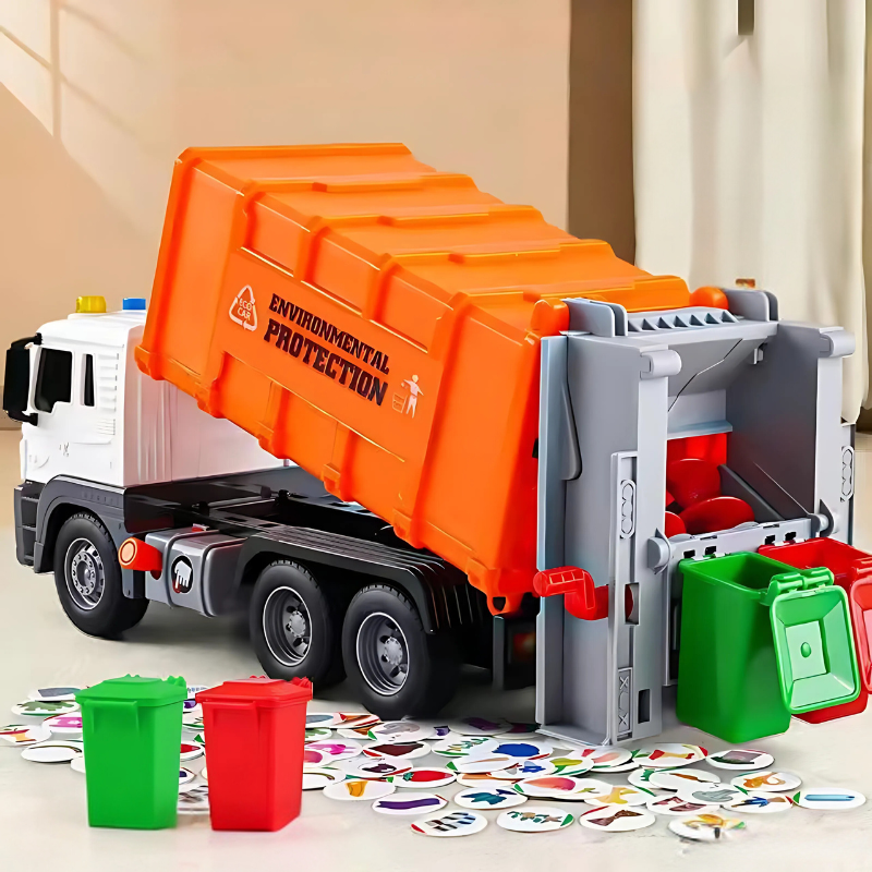 Kids Recycling Sorting Game – Educational Waste Sorting Toy with 4 Bins