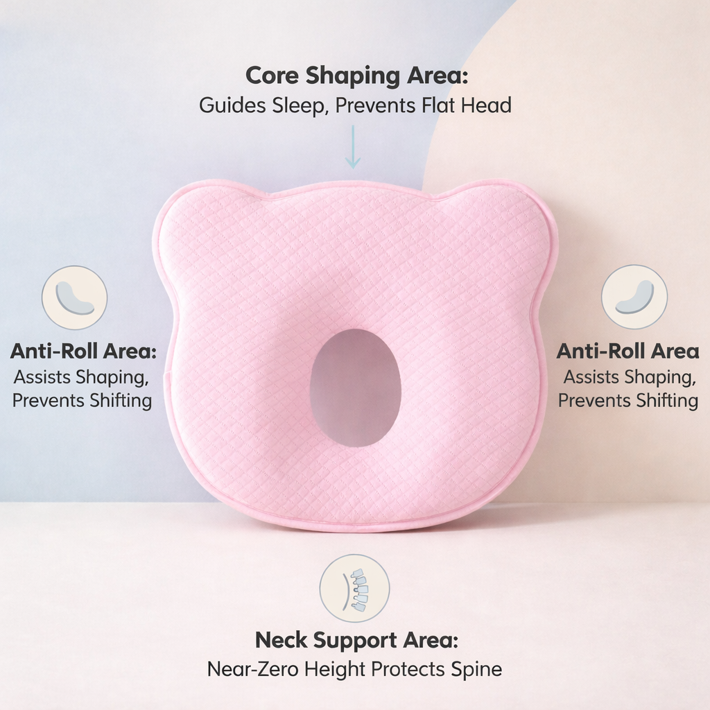 Newborn Baby Head Support Pillow