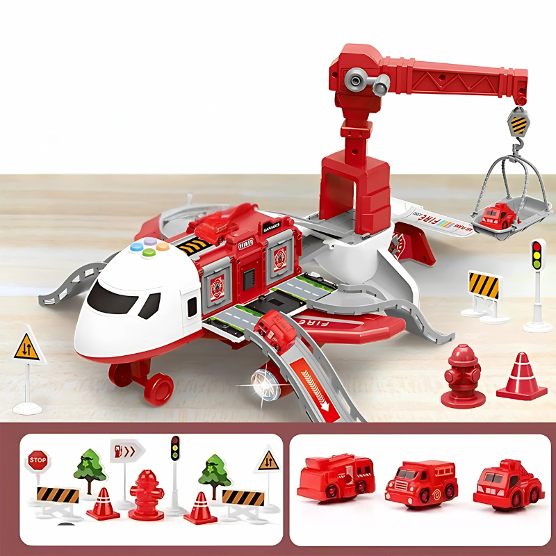 Transforming DIY Aeroplane Toy – Interactive Building Playset with Music & Learning Features