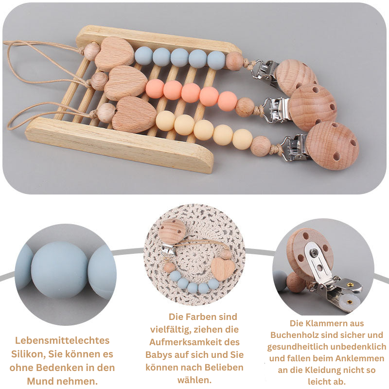 Universal Baby Dummy Clip – BPA Free Pacifier Holder Strap with Secure Fastening