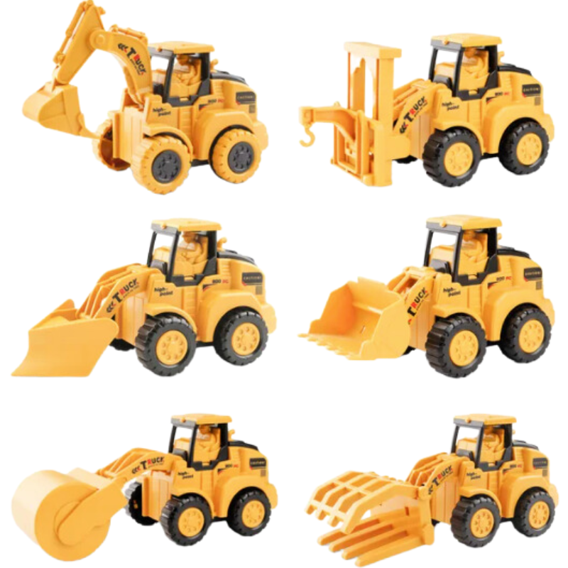Construction Vehicle Toy Set for Kids – Digger, Loader & Roller Playset