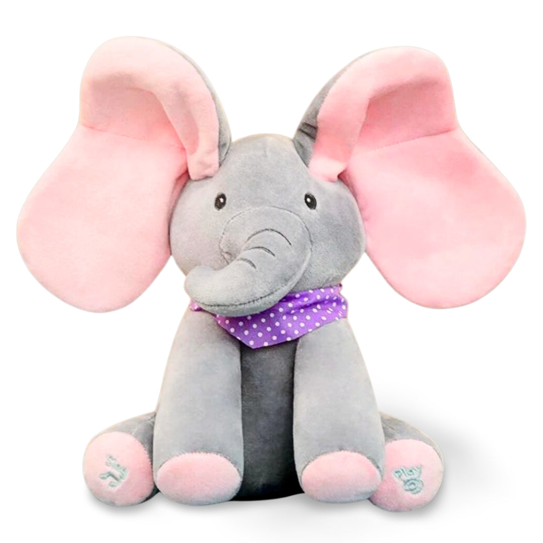 Singing Peekaboo Elephant – Interactive Baby Plush Toy with Music & Moving Ears