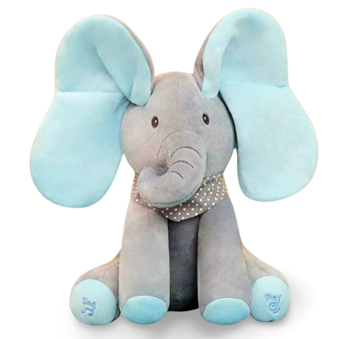 Singing Peekaboo Elephant – Interactive Baby Plush Toy with Music & Moving Ears
